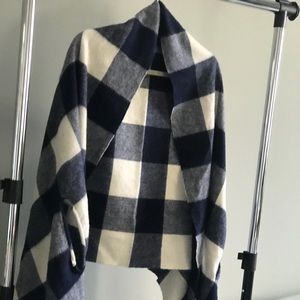 J.Crew Plaid Cape Scarf, One Size